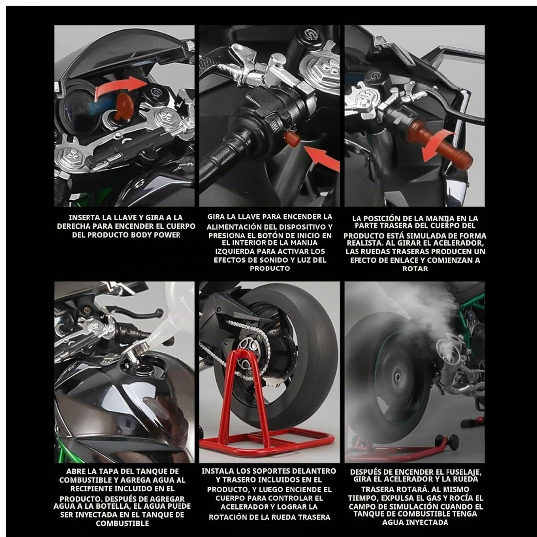 Ninja H2R 1:9 Réplica de Colección
