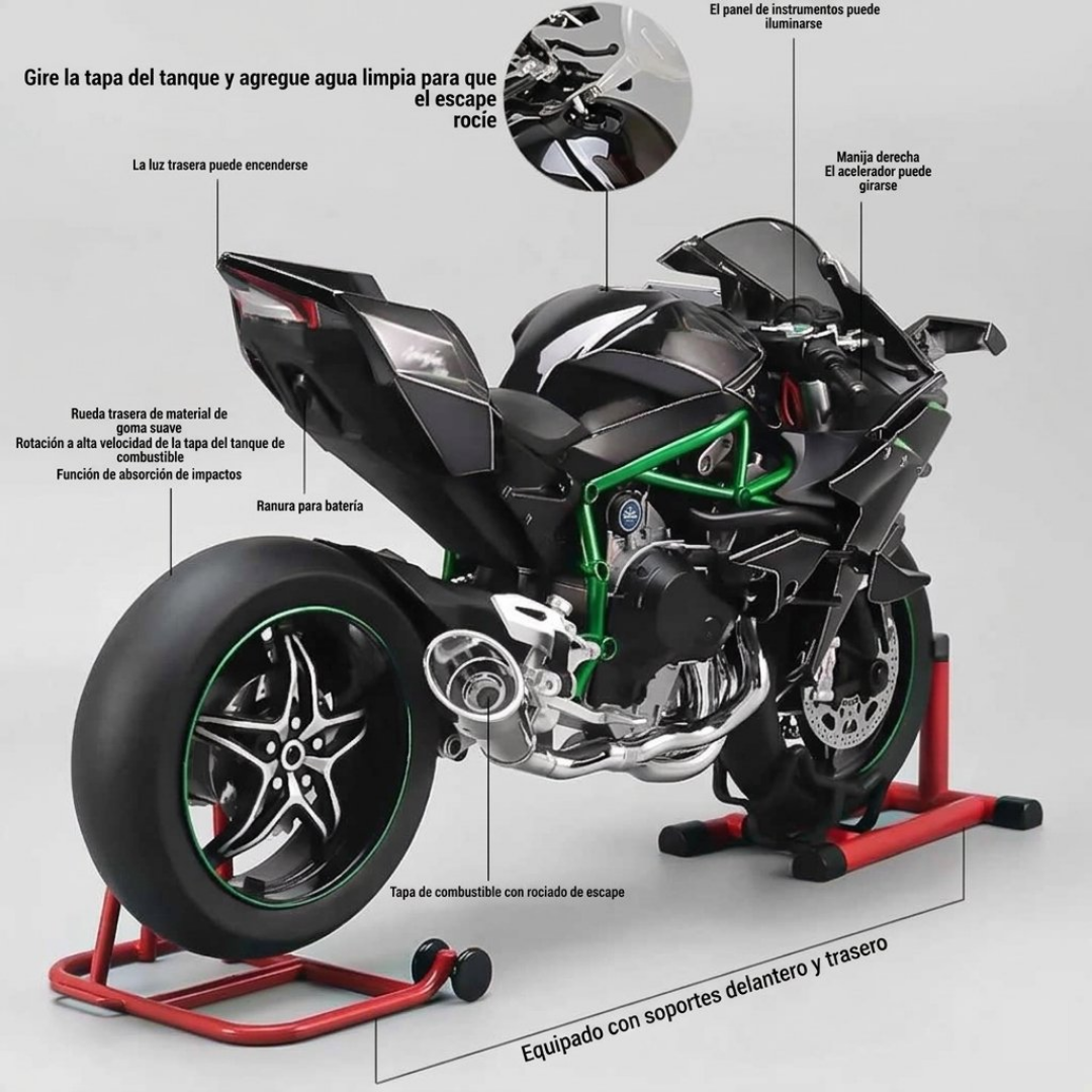 Ninja H2R 1:9 Réplica de Colección